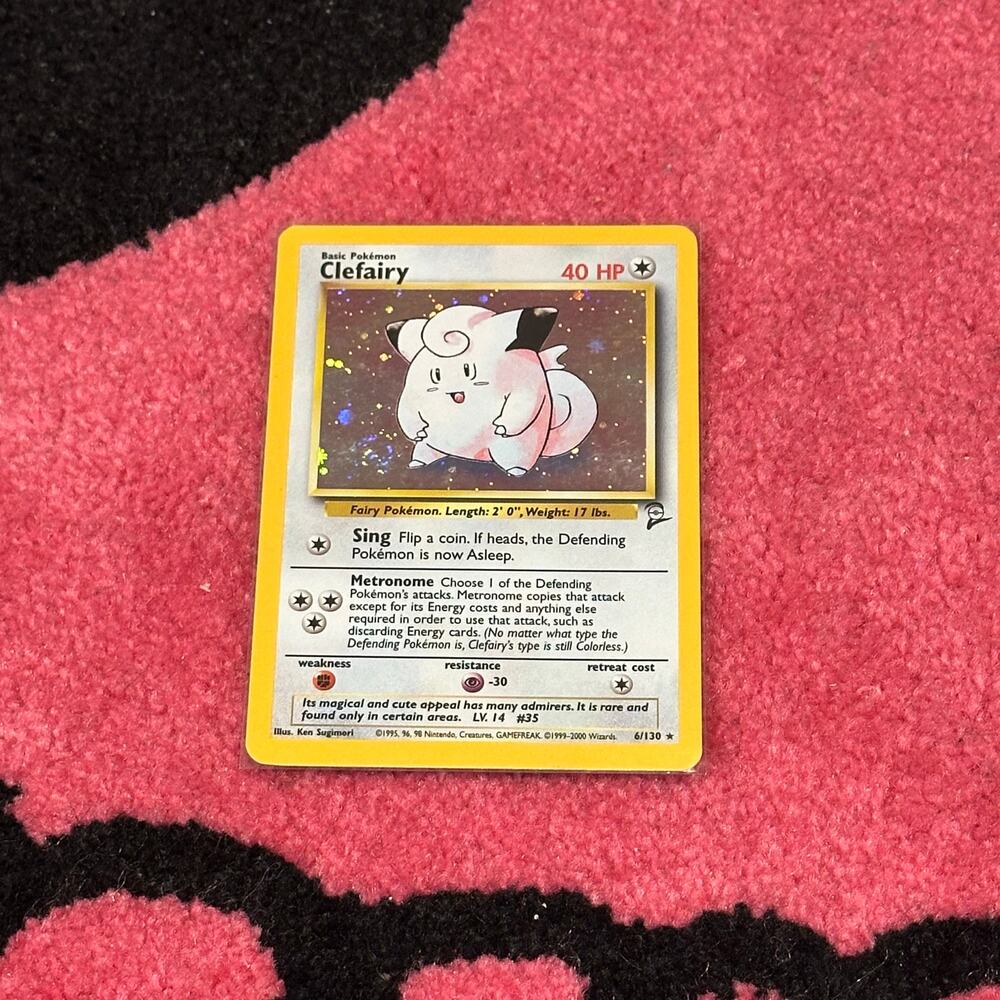 Clefairy #6 – Pokémon TCG Base Set 2 – Holo Rare – 2000